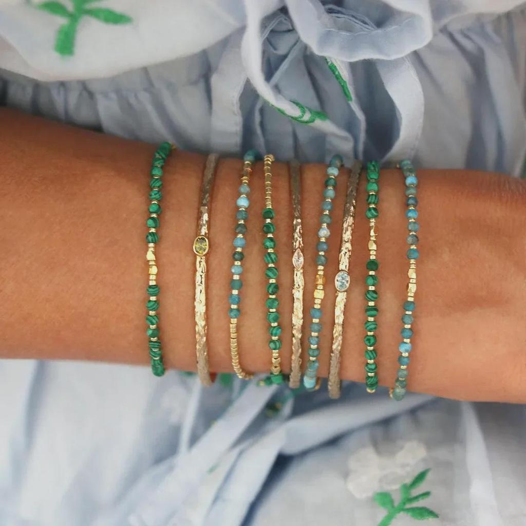 Простой браслет из рисовых бусин Miyuki для девочек – натуральные бусины из виноградной косточки, европейский и американский стиль ювелирных изделий.