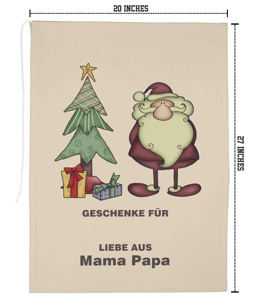 Printtoo Упаковка из 2 шт., сумки для хранения рождественских подарков, большой подарочный мешок Санты с завязкой на рождественской вечеринке 27x20 дюймов