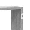 Cube Shelf with 5 Compartments Grey Sonoma Particleboard