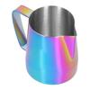Питчер для вспенивания молока из нержавеющей стали с заостренным носиком, чашка для вспенивателя кофе для дома, кухни, цветной 600 мл