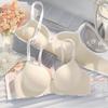 Seamless Shaping Anti-sagging Non-empty Cup Bra 5CM Thick Bras for Flat Chest and Small Chest Women