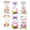 50pcs Unicorn Party Candy Gift Bags Cookie Snack Packaging Bag Unicorn Birthday Party Decoration Kids Girl Baby Shower Wedding