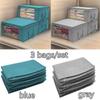 1PC/3PCS Clothing Wardrobe Organizer Bag Clothes Blanket Quilt Closet Box Bag Home Foldable Storage