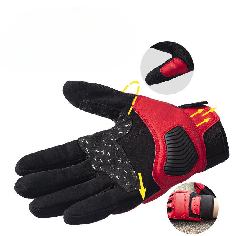 Мотоциклетные перчатки Мотоциклетная экипировка Гоночные перчатки для райдеров Защита от падений и скольжения Сенсорный экран Мужские и женские перчатки для езды