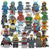24 шт./набор Ninjago Строительные Мини-блоки Фигурки Пазл Экшн Минифигурки Коллекция Игрушки Детский Подарок