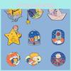 Delightful Little Prince Themed Cartoon Metal Pin Collection Fun Decorative Brooches