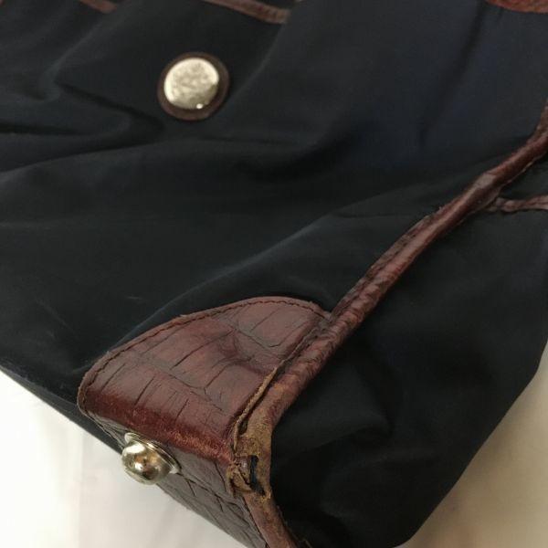 2-сторонний! Orobianco Портфель Сумка Бостон Документ Деловая сумка Темно-синий В комплекте ремень(ИСПОЛЬЗОВАЛ)