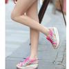 New Muffin Sole Sandals Platform-soled Wedge Heel Breathable Rocking Shoes Women's Mesh Shoes Comfortable Sports and Leisure Women's Shoes