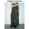 UR Women's Fall 2024 Workwear Multi-Pocket Drawstring Wide-Leg Pants