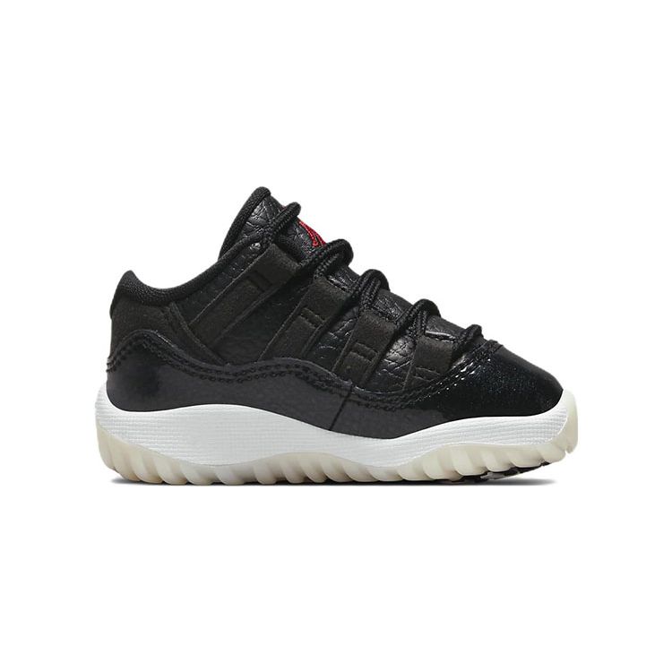 Кроссовки Air Jordan 11 Retro Low TD 72-10 Black White Sail 505836-001