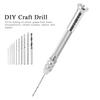 Мини ручной набор дрелей Вращательное сверление Портативный Сделай сам Сталь Дерево Сверло Ювелирные гравировальные инструменты