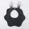 Newborn Cotton Crepe Bibs Cute Rabbit Ear Wavy Edge Saliva Towel Baby Gauze Absorbent Drool Bib