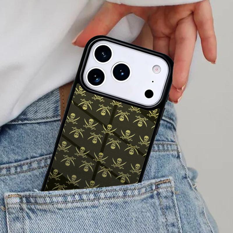Pirate Skull Phone Case for iPhone 17ProMax 12 13 14 15 16e 17 Pro Max Plus Air Cover