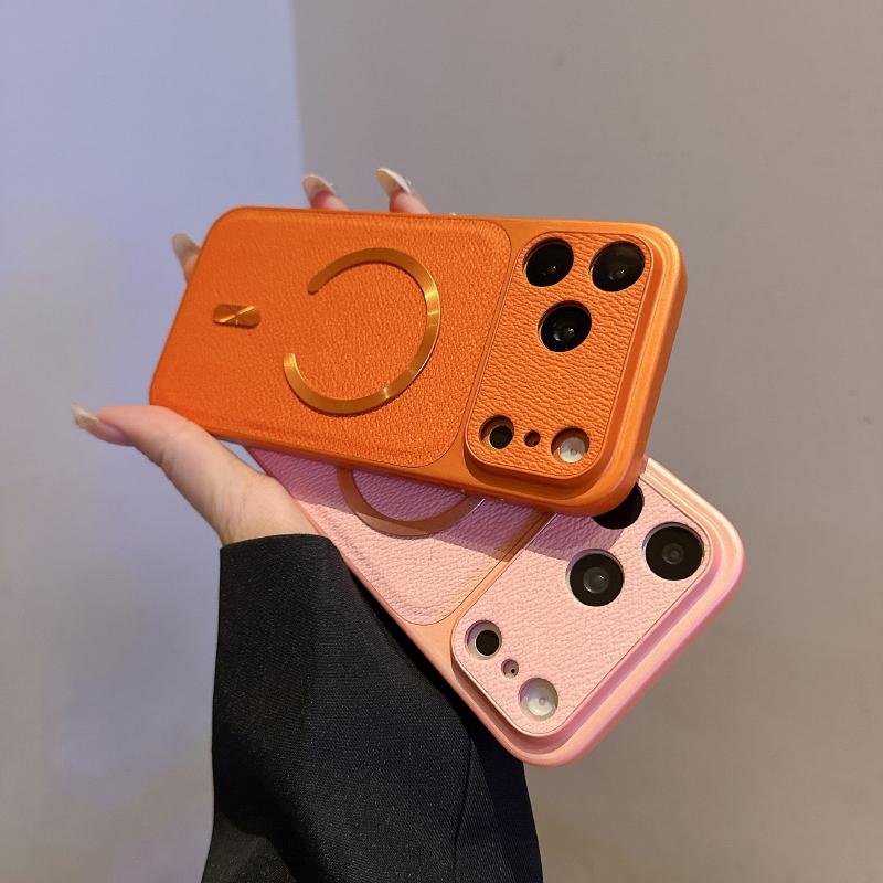 Однотонный Матовый Мягкий Борт Чехол Из ПУ Кожи Для Телефона Для iPhone 17 Pro Max 15 14 13 16 Pro Max Для Magsafe Магнитная Задняя Крышка
