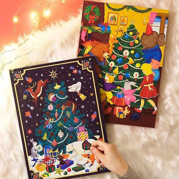 KALDI Шоколадный календарь Лесной рождественский адвент-календарь Рождественские сладости Kaldi 2023