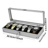 DELESYS Sales Promotion 6/12/24 Positions Aluminum Alloy Watch Storage Case Solid Shatter-Resistant Metallic Aluminium Watch Box