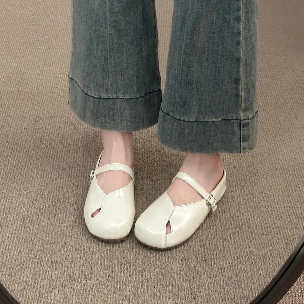 Fashion Slippers Women Summer PU Cover Toe Beach Shoes Slides Pantofle Rubber Sabot 2025 Beach Shoes Rubber Slippers Slipers Women Cover