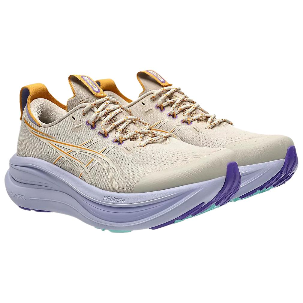 Asics Кроссовки для трейлраннинга Gel-Nimbus 28 Мягкие Прочные Женские Беговые Кроссовки Светло-Коричневые 1012C069-250