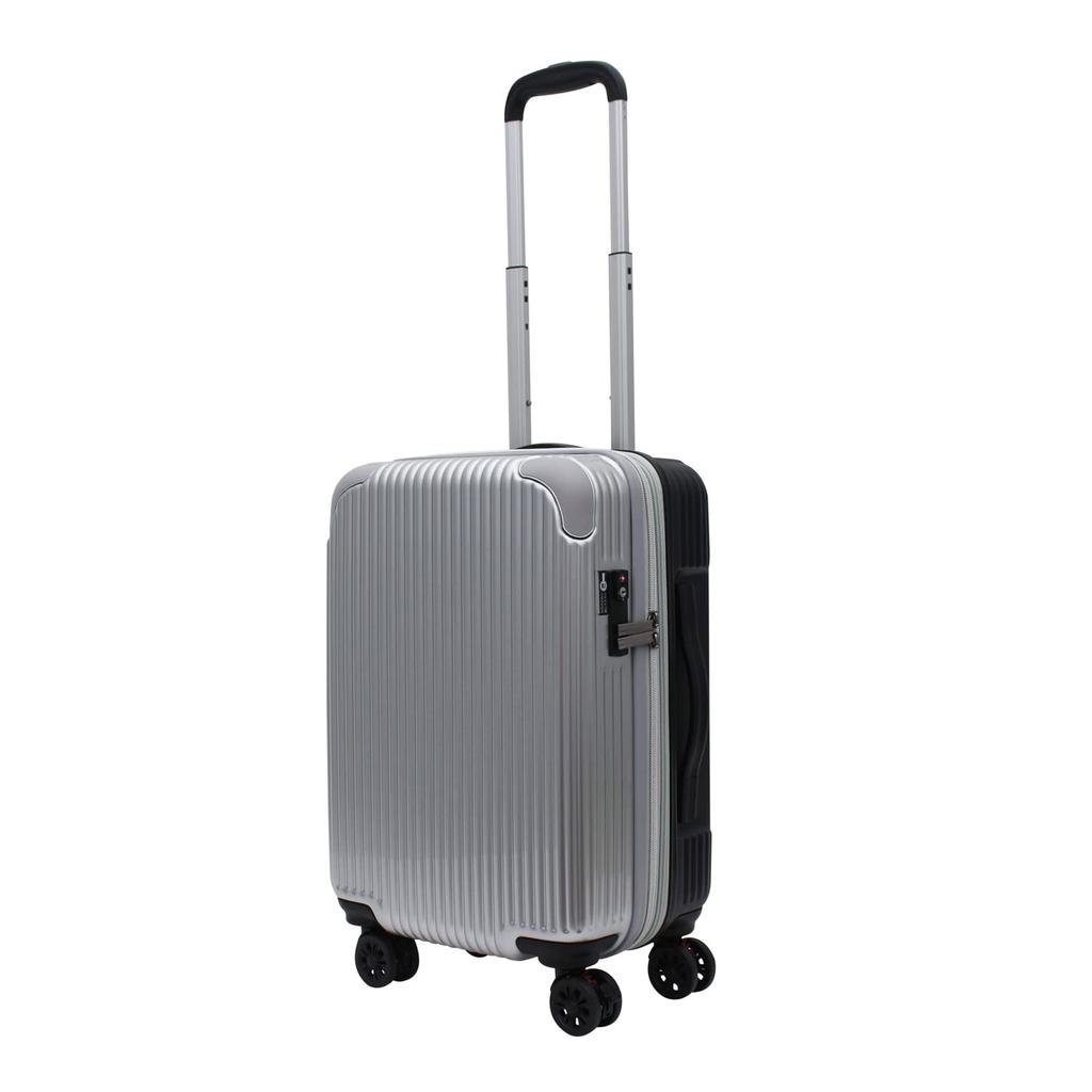 Легкий жесткий чемодан на молнии с роликами ESC2276 S Silver [Siffle] нового поколения 3,2 кг