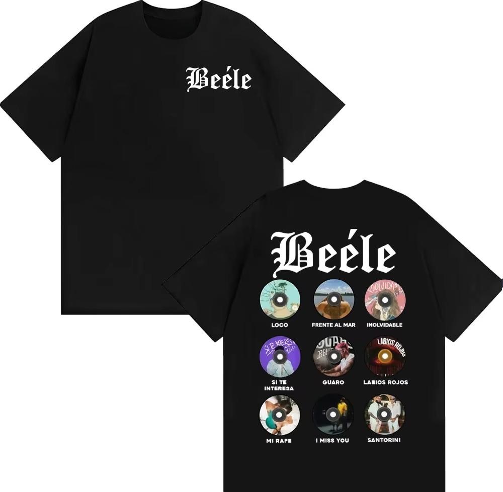 Rapper BEELEs Music Album 2026 Spring summer Graphic Tshirt Fashionable Hiphop Summer Print Pure Cotton Casual Tshirt