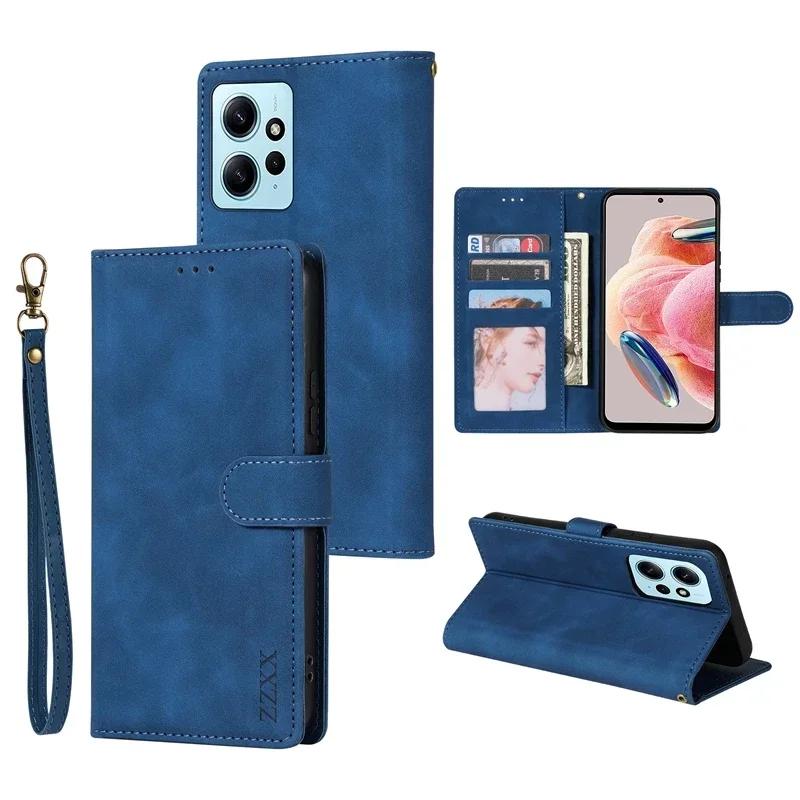 Кошелек с карманом для карт, магнитная крышка, кожаный чехол для Xiaomi Redmi Note 12 Pro + 12S 11 11S 10 9 8 8T 7 Redmi 13 12 10 10C 9 9A 9C 9T