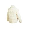 Vans Solid Color Logo Embroidered Stand Collar Zipper Cotton Jacket Women Jackets White VN0A7YII3KS