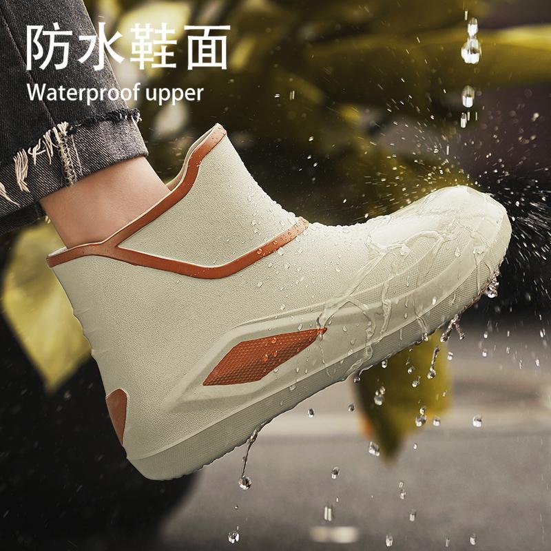 Модные мужские ботильоны для отдыха на природе, высококачественные мужские ботинки для походов, рыбалки, воды, нескользящие рабочие ботинки для поваров, водонепроницаемая обувь для мужчин