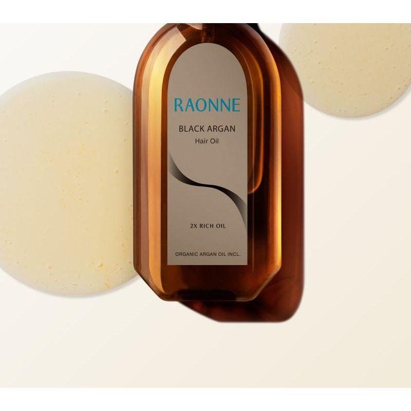 RAONNE - Черное Аргановое Масло для Волос 2X Насыщенное Масло Дуэтный Набор