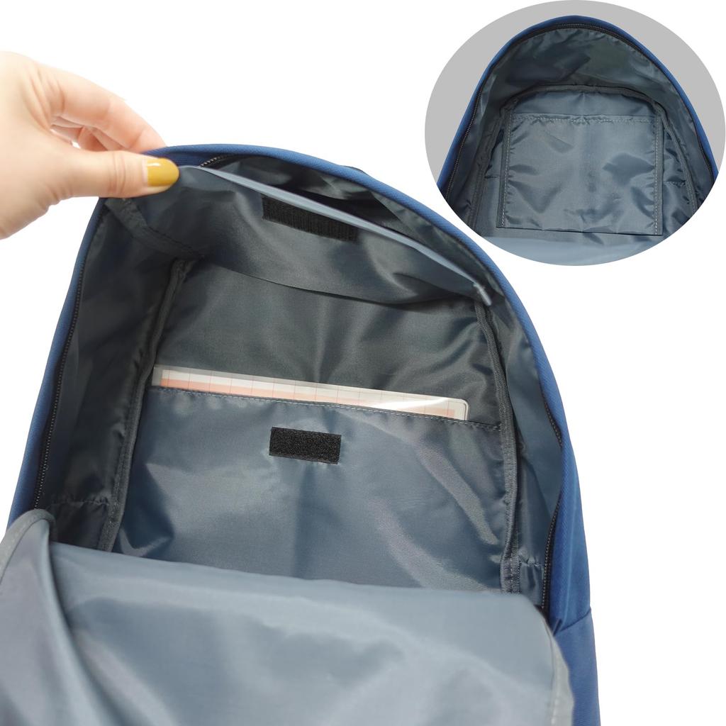 A4 Many Large Back Navy [Outdoor Products] Backpack, Storage, Pockets, Capacity, Pad, Luminous, Metal-like Zipper,