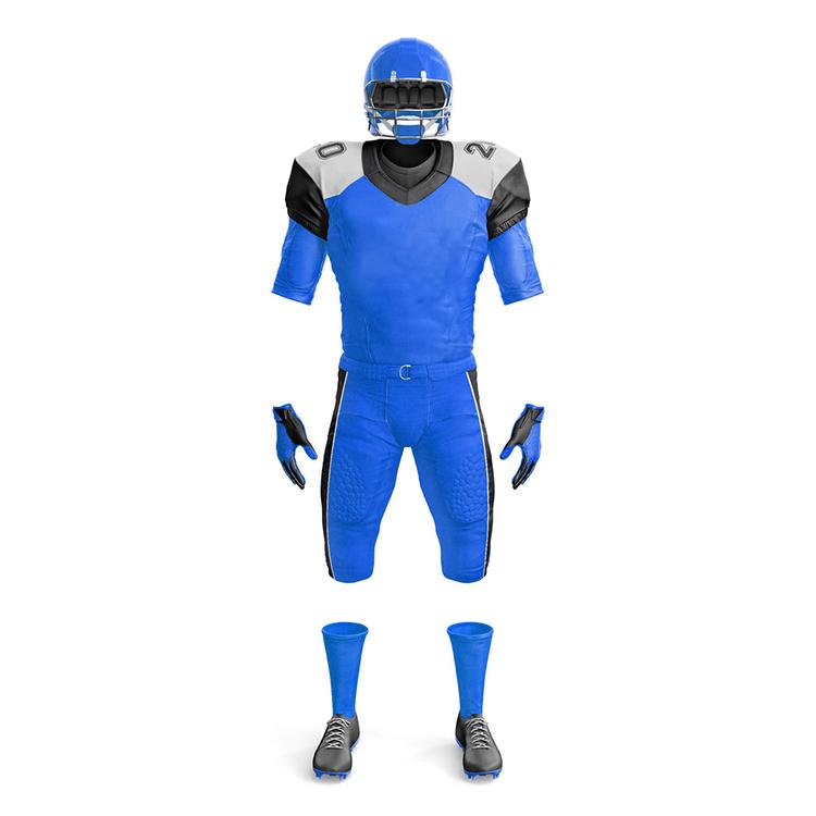 Custom Sublimated Quick Dry Breathable Tackle Twill American Rugby Football Uniforms Set