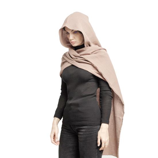 Men Shawl Scarf Lightweight Solid Color Long Scarf Shawl Retro Cotton Linen Outdoor Neck