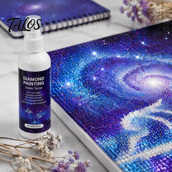 Защитный спрей для поделок, Спрей-герметик Diamond Art, Быстросохнущий, Стойкий, Прозрачный защитный клей, Усиливающий блеск слой для поделок DIY, пазлов