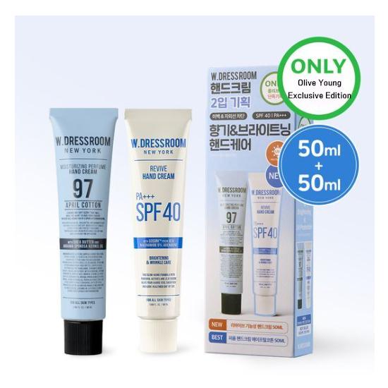 W.DRESSROOM Парфюмированный крем для рук и восстанавливающий функциональный крем для рук набор (50мл + 50мл) 4 варианта