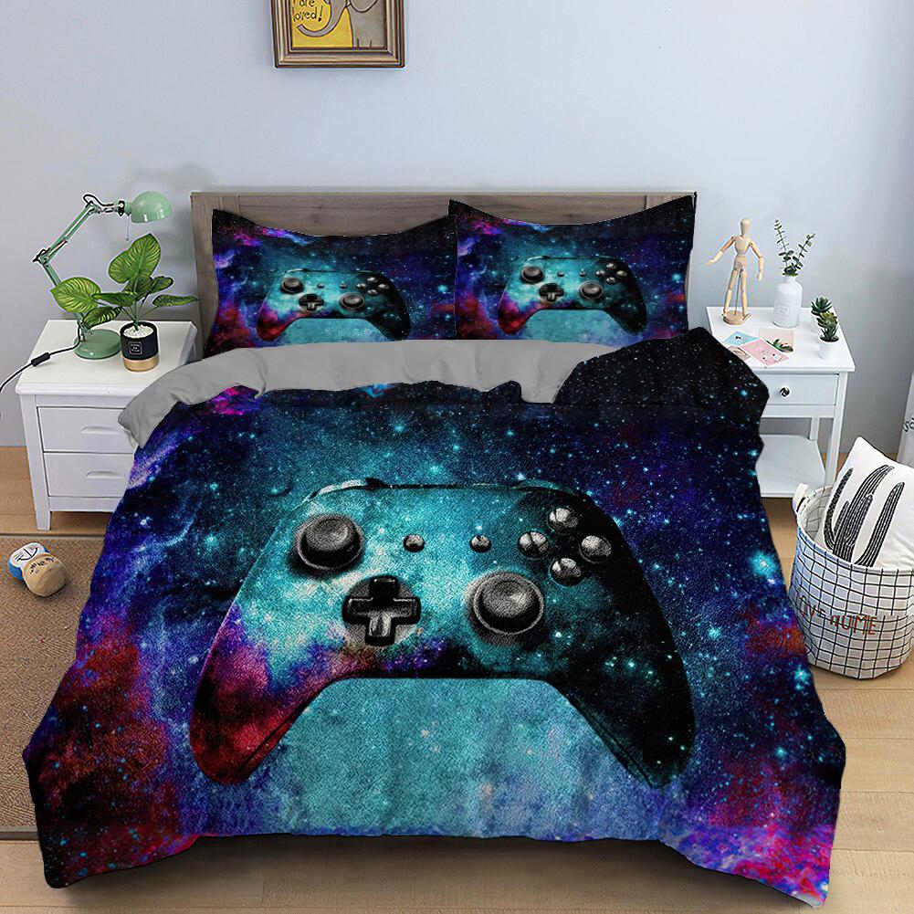 RunGrape Комплект постельного белья с пододеяльником Двуспальный Полуторный Квинсайз Кингсайз 240x220 Скандинавский Чехол на кровать 135 Евро Постельное белье Игровое Постельное белье 200x200