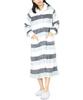 ON NISHIKI Winter Loungewear Dress with Fluffy Long Warm and Long Loungewear Women's Microfur, Sleeves, Soft, Open-Front, Length, Pajamas, Nightgown,