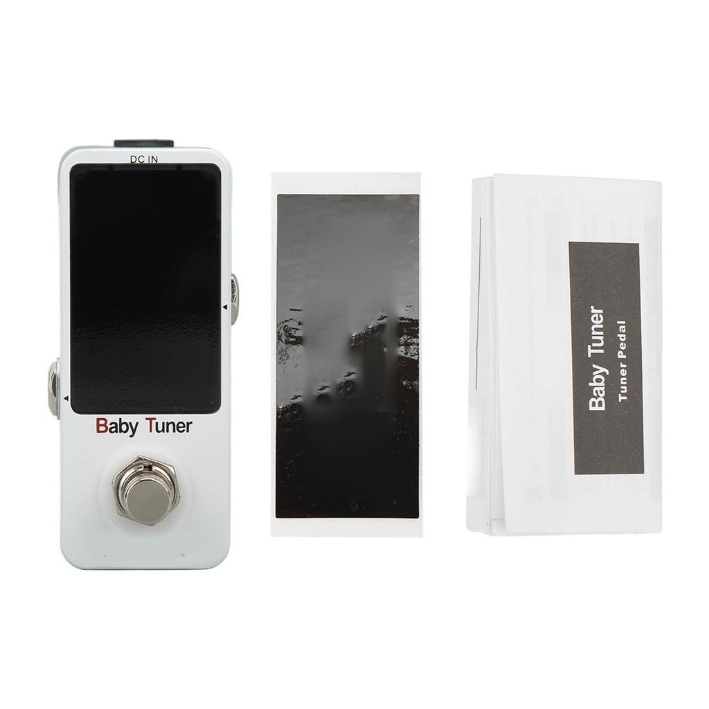 Мини педаль-тюнер моноблок хроматический эффект настройки для электрогитары и бас-гитары 12 Гц–4186 Гц