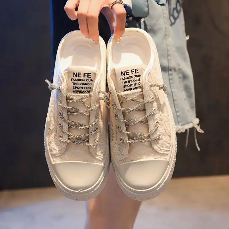 Woman Slippers Korea Style Slides Height Sandals Cheap Liquidation Summer Footwear Clappers Unique New Wholesale Shoes for Women