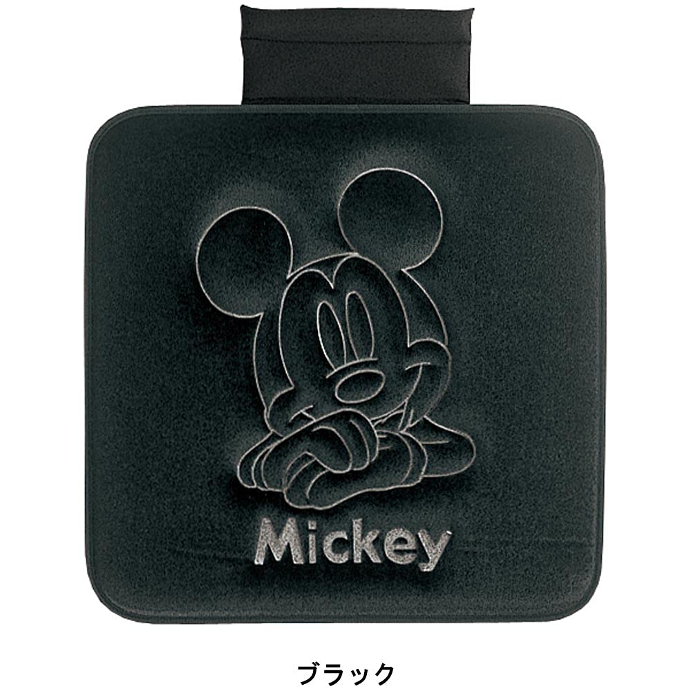 Bonform 5590-91BK Mickey Press Velour Seat Cushion, Light/Regular Car Seat (2 Front & Rear Seats), Set Black