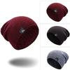 Unisex Fashion Knit Baggy Winter Hat Ski Slouchy Chic Knitted Cap Wool Beanie Elastic Hat