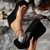 Women'S Transparent Strap Wedge Sandals