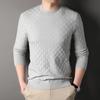 Autumn Knitted Sweater Men'S Casual Crew Neck Medium Warm Premium Trend Sweater Men'S Clothing