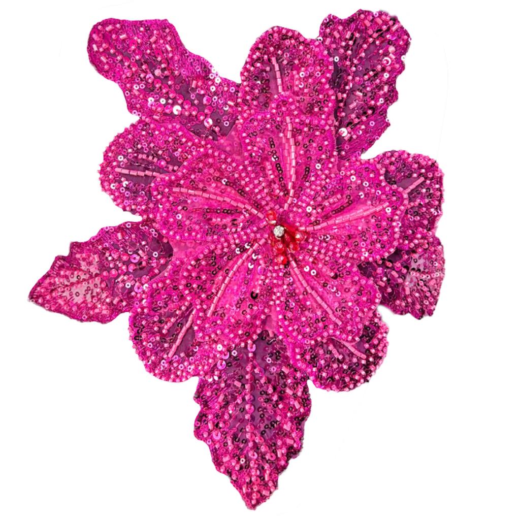 Eye-Catching Sequins Flower Applique for Clothes Hat Sewing Patches DIY Scarf Wedding Dress Decors Accessories