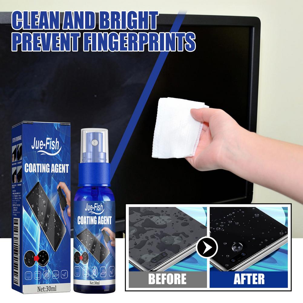 Screen Cleaning Agent Ipad Monitor Cleaner Anti Fingerprint Nano Coating Polish Protect Film Prevent Scratch Phone Glass Spray