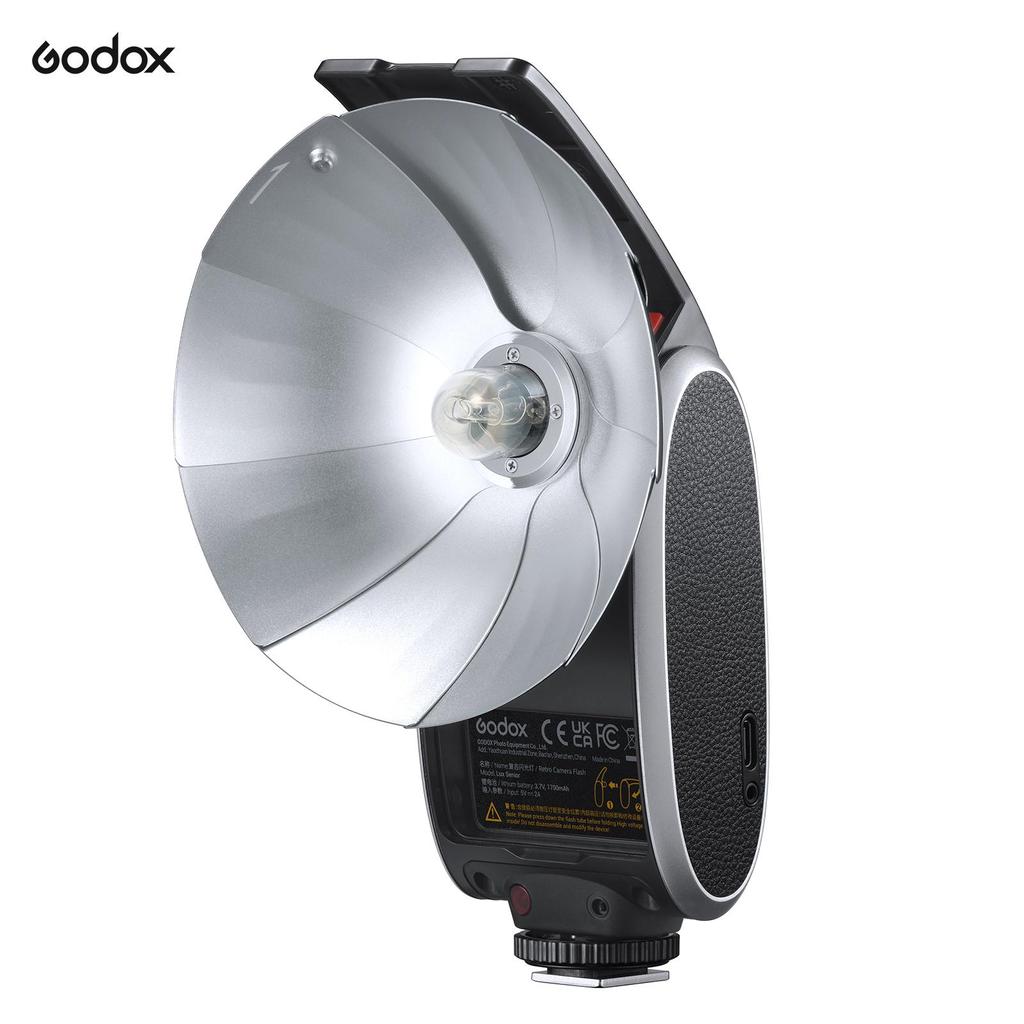 Godox Lux Senior Retro Camera Flash GN14 Color Temperature 6000K Auto & Manual Flash Modes 1/1-1/64