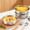 Stainless Steel Egg Steamer Bowl with Lid Food Grade Steaming Pot for Microwave Heat Resistant Custard Dish for Home Kitchen