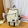 Capacity Simple Big Backpack With Letter Print Design And Waterresistant Fabric