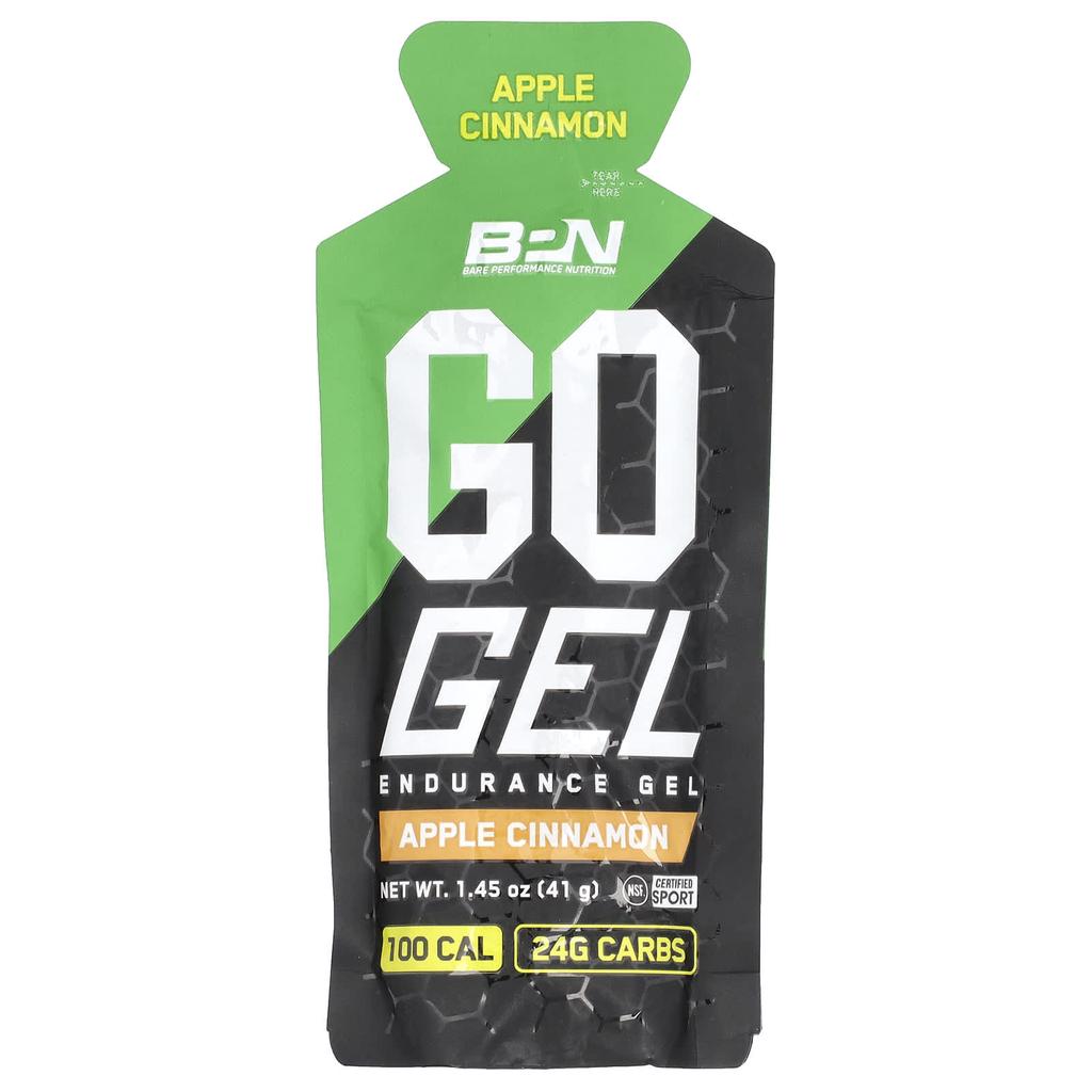 Go Gel, Endurance Gel, Apple Cinnamon, 10 Packs, 41G (1.45Oz) Each