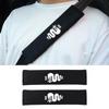 2PCS Letter Pattern Car Seat Belt Cover Breathable Seat Belt Harness Car Lnterior Cushion Shoulder Pad Universal