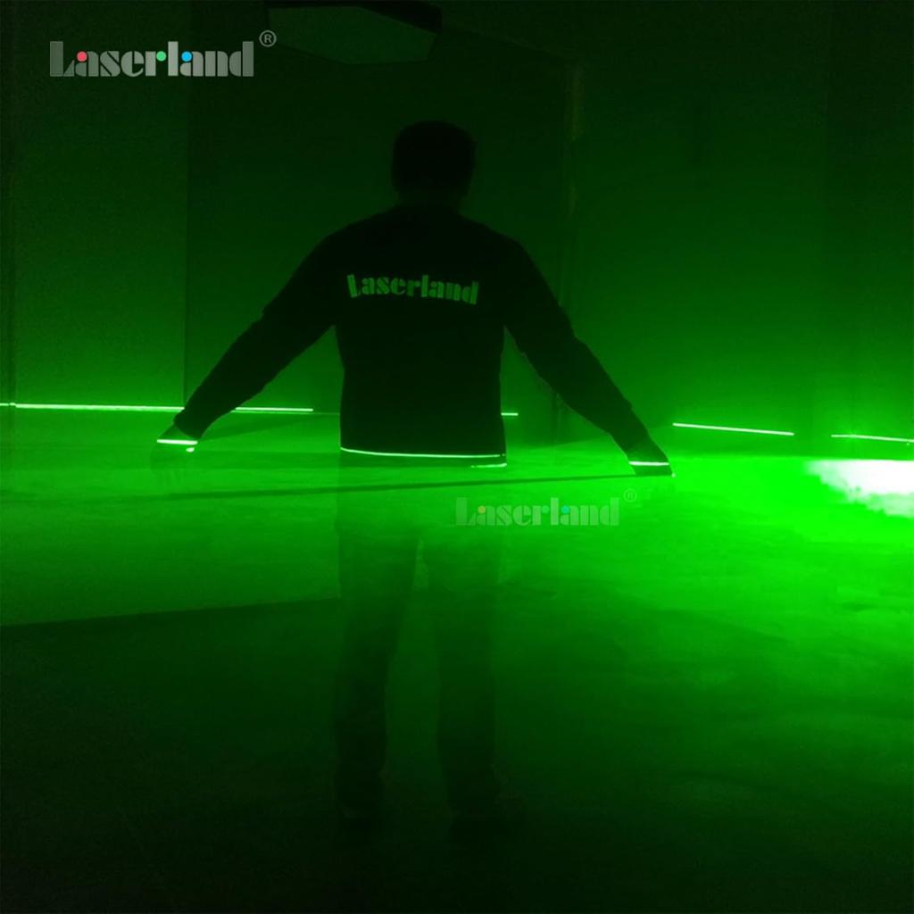 532 нм Фокусируемый Зеленый Генератор Проектор Линейный Модуль для Лесопилки Деревообработки Болотный Дом с Привидениями 18 мм (Регулируемый класс IIIr 5 В с адаптером, креплением и