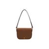 Tory Burch Emerson Metal Logo Adjustable Shoulder Strap Textured Leather Crossbody Bag Women bags Brown 134839-909